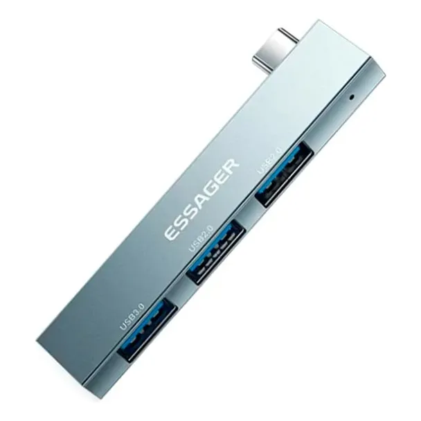 Hub Usb-c 3 En 1 Essager  Adaptador Alta Velocidad Usb 3.0