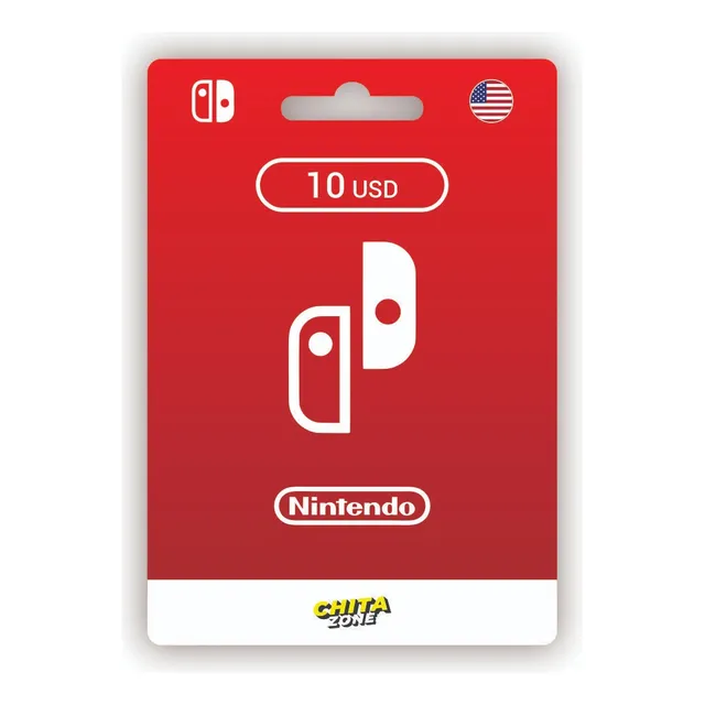 Tarjeta Nintendo Gift Card 10 Usd Región Usa