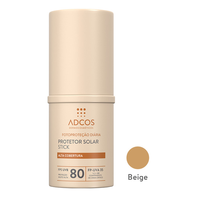 Adcos Protetor Solar Stick Tonalizante Fps 80 Beige 17g Adcos Protetor Solar Stick Tonalizante Fps 80 Beige 17g