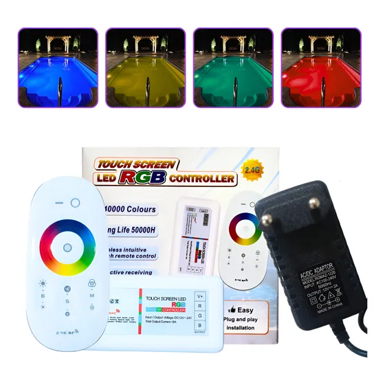 Controle Touch Led Rgb Luminaria Fonte 12v Modulo Fita Led