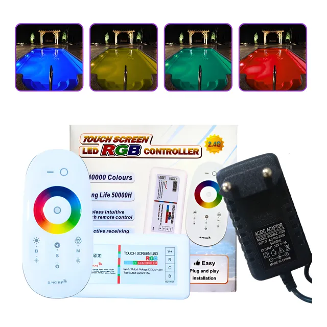Controle Touch Led Rgb Luminaria Fonte 12v Modulo Fita Led