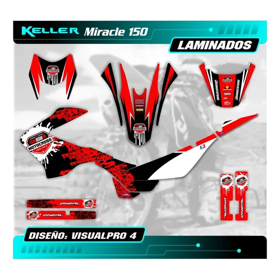 Kit Calcos - Gráfica Keller Miracle 150 2018 