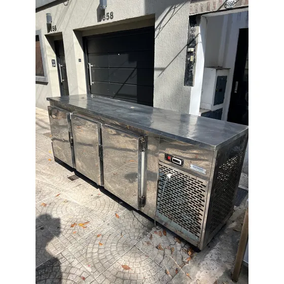 Heladera Mostrador Gastroquil Acero Inoxidable 3 Puertas