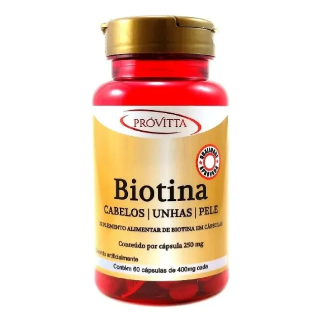 Vitmina Biotina Cabello, Piel Y Uñas 60 Capsulas.