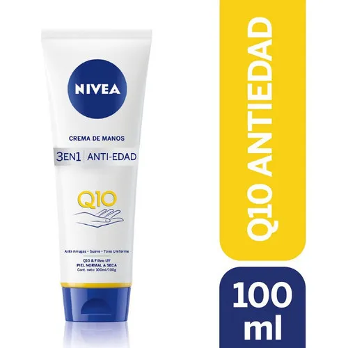 Crema De Manos Nivea Cuidado Antiedad Q10 100ml