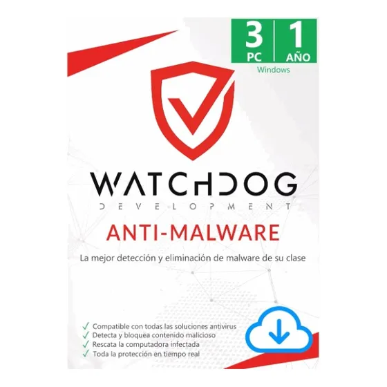 Watchdog® Anti-malware 3 Pc 1 Año