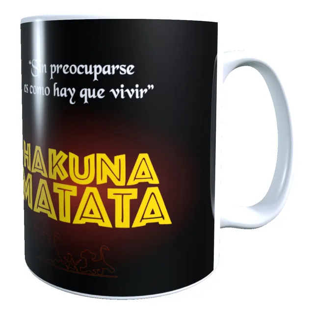 Taza Personalizada Diseño Hakuna Matata 339