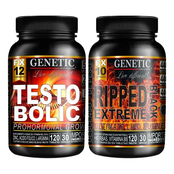 Quema Grasa Abdominal Prohormonal Ripped Testobolic Genetic