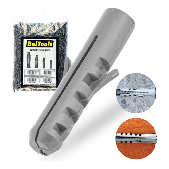 Kit C/ 1000 Bucha Plástica 8mm Beltools