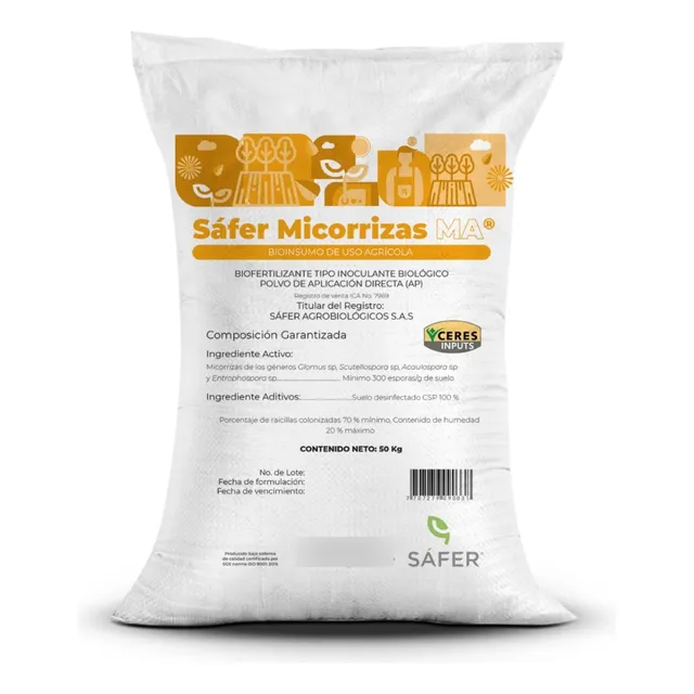 Micorriza Micorrizagro Natural Control X Bulto 50 Kg