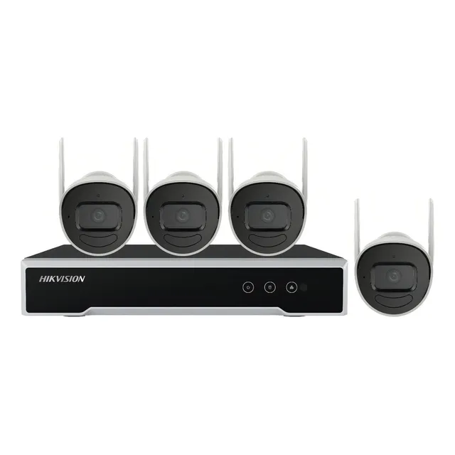 Kit 4 Camaras Vigilancia Wifi Inalambricas 2mpx Nvr Y Disco