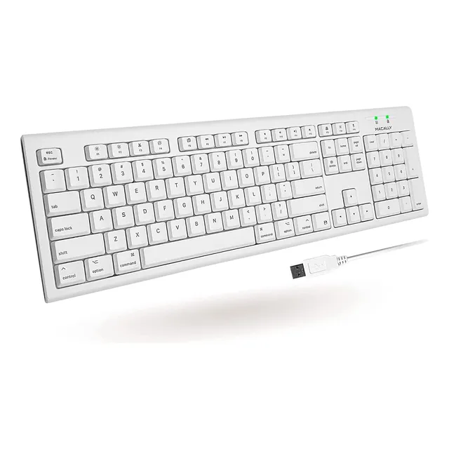 Teclado Usb De Tamaño Completo De Macally Con Cable Para Mac