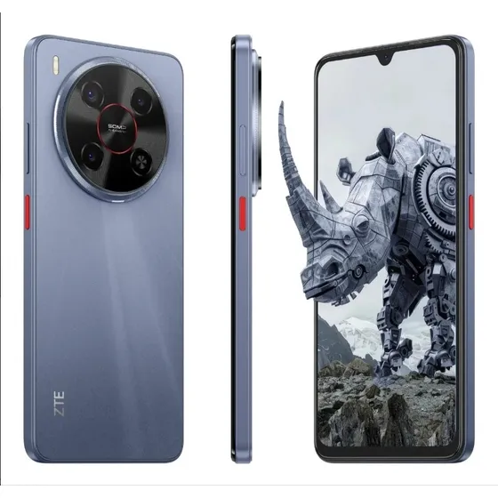 Zte Smartphone Blade V70 Max 6.9 120 Hz, 50 Mp+ia, 256 Gb+14 Gb De Ram (4 Gb + 10 Gb Dinámica), Battery 6000 Mah, Android 14 Grey