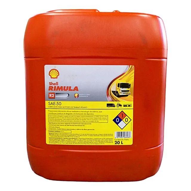 Aceite Motor Diesel 50 Rimula Shell Paila 20 Lts
