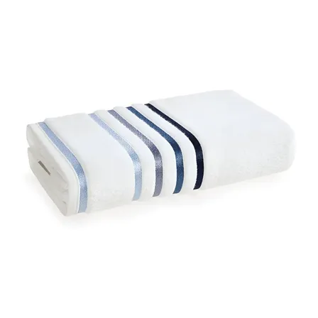 Toalha Banhão Gigante Algodão Lumina Karsten Branco/azul
