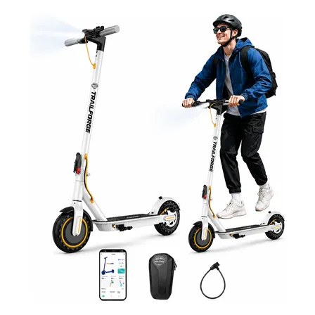 Trailforge D1 Patinete Elétrico 500w 30km/h 7.8ah Scooter Branco