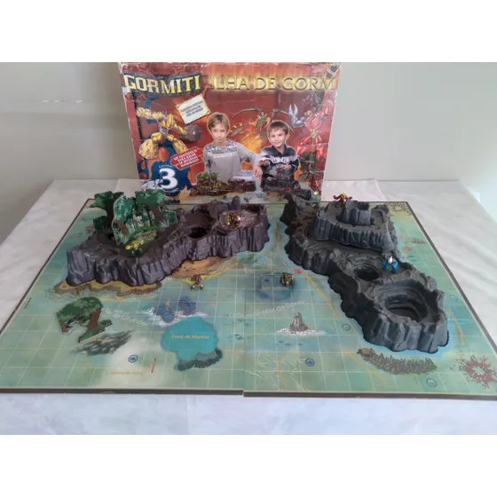 Playset Gormiti - Ilha De Gorm + 6 Personagens - Long Jump