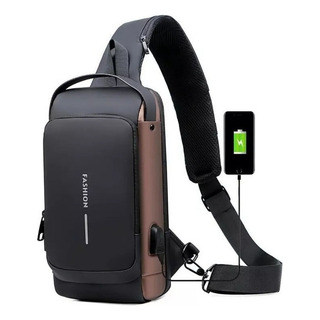 Antirrobo Usb Recargable Deportivo Bolsa De Un Hombro Antirrobo Usb Recargable Deportivo Bolsa De Un Hombro