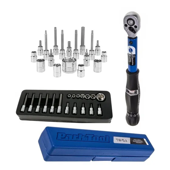 Kit Torquímetro Park Tool Tw-5.2 + Jogo Profissional Soquete
