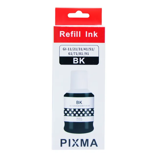 4 Tintas Negra Para Impresoras Canon Gi-11 Pixma G2160 G3160