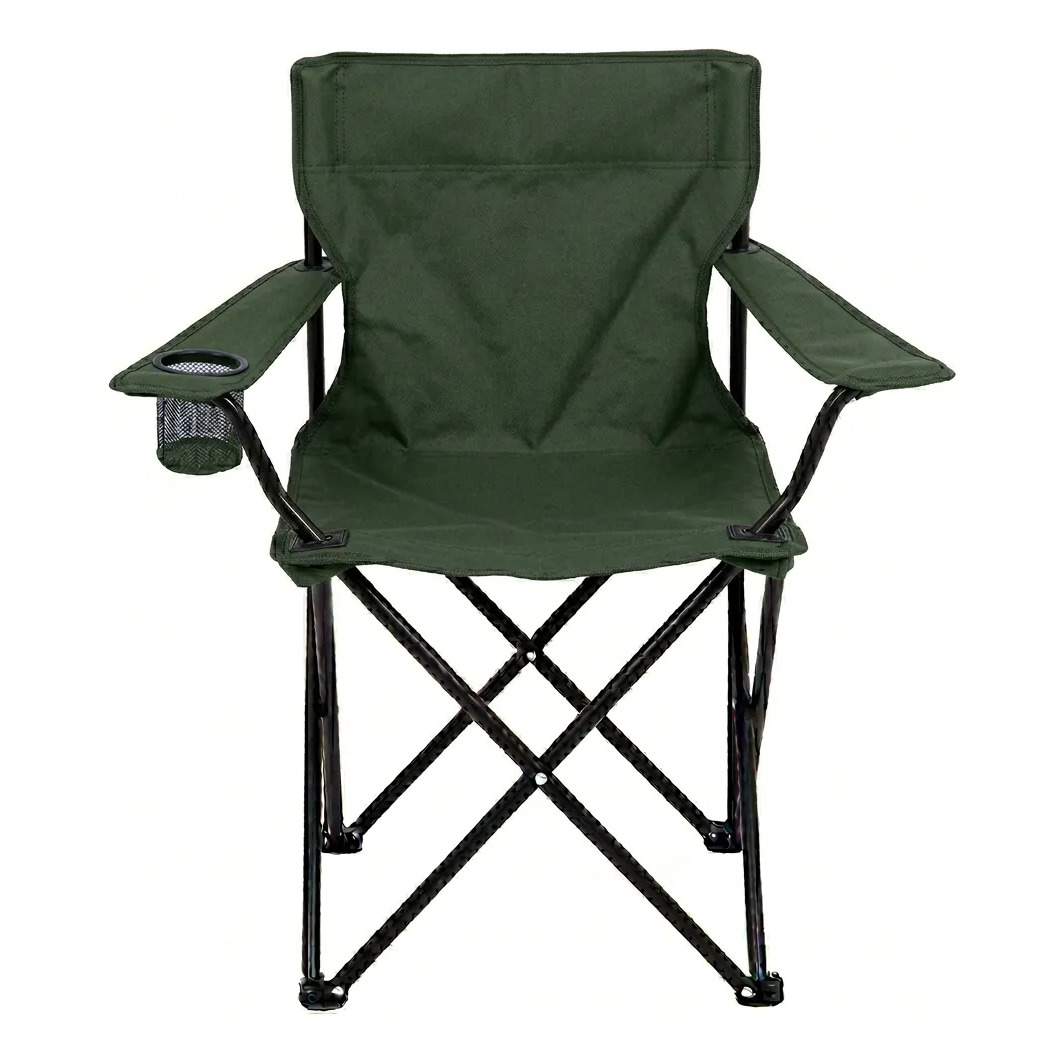 Cadeira camping e pesca com suporte para copos