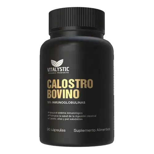 Calostro Bovino (colostrum) Vitalystic 90 Cápsulas 500 Mg Sabor Sin Sabor