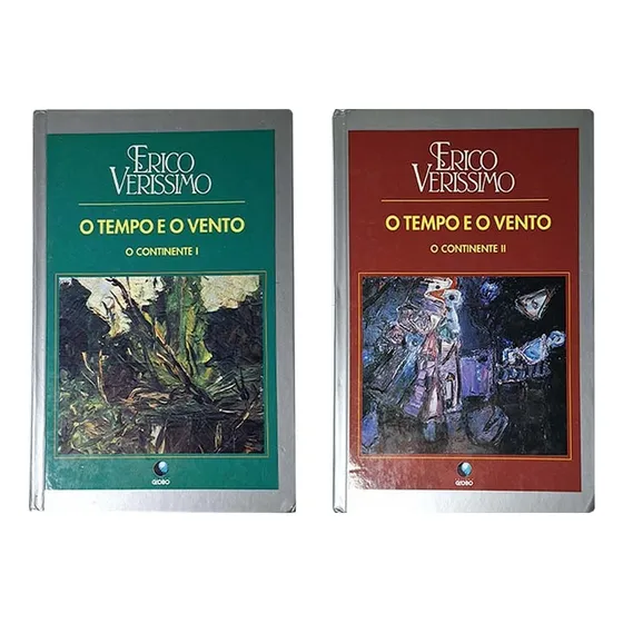Livros O Tempo E O Vento: O Continente - Erico Verissimo | Coleção 1 E 2 | Editora Globo | Capa Dura Ed Colecionador | Frete Grátis