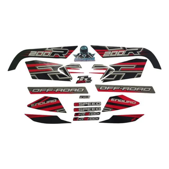 Kit Completo De Calcomanías Akt Tt-r 200