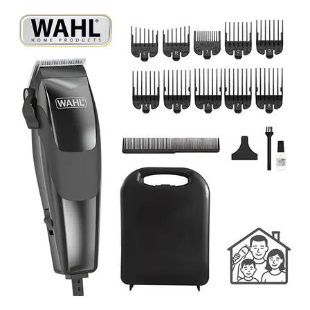 Maquina Wahl Home Cut Para Cortar Cabello 16 Piezas Negro