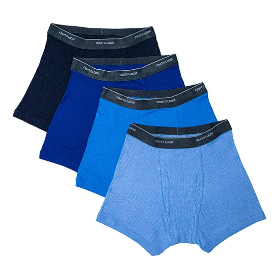 Pack X 4 Boxers Fruit Of The Loom En Algodón Para Hombre