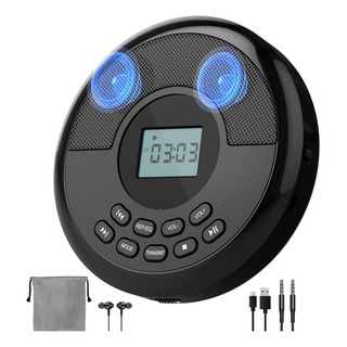 Para Para Discman Portátil Recargable Bluetooth Con Para Para Discman Portátil Recargable Bluetooth Con