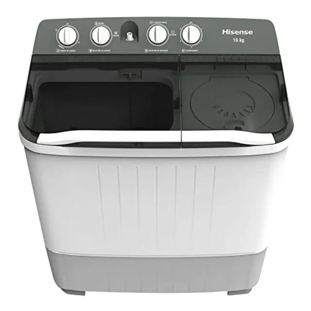 Lavadora Hisense Doble Tina 16 Kg Wsa1603p