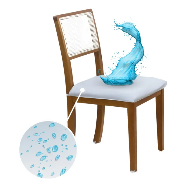 Kit 4 Capa Para Assento Impermeável Cadeira Sala De Jantar