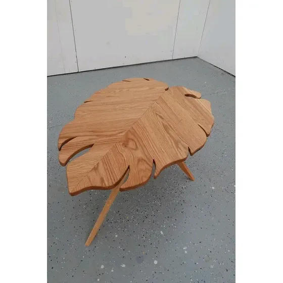 Mesa De Madera Estilo Hoja