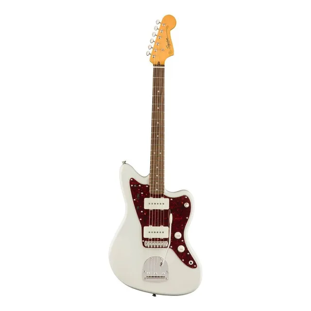 Guitarra eléctrica Squier by Fender Classic Vibe '60s Jazzmaster de álamo olympic white brillante con diapasón de laurel indio