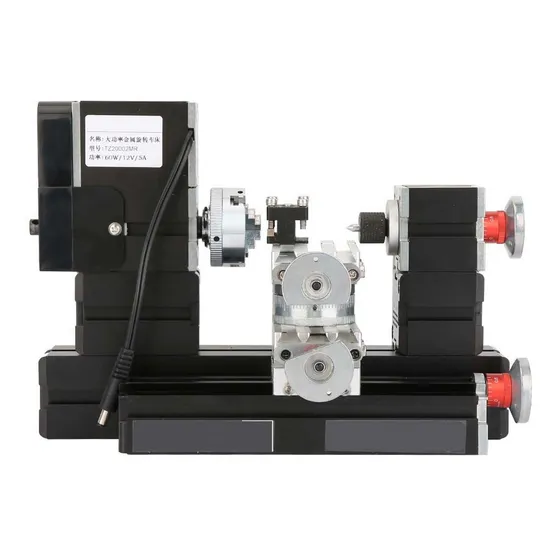 Mini Torno Giratorio De Metal De 60 W, Motor De 1200 Rpm Par