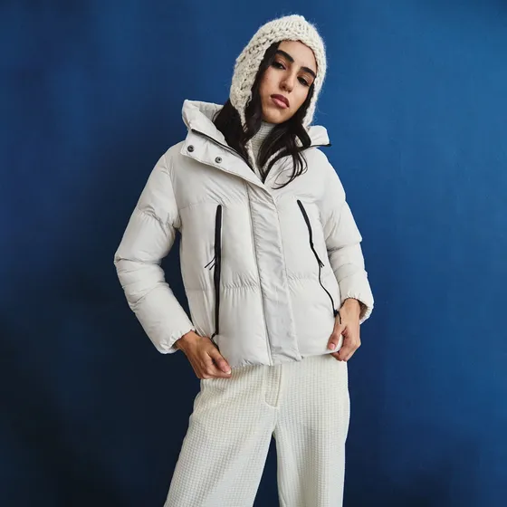 Campera Mujer Puffer Anubis Sand Dólar