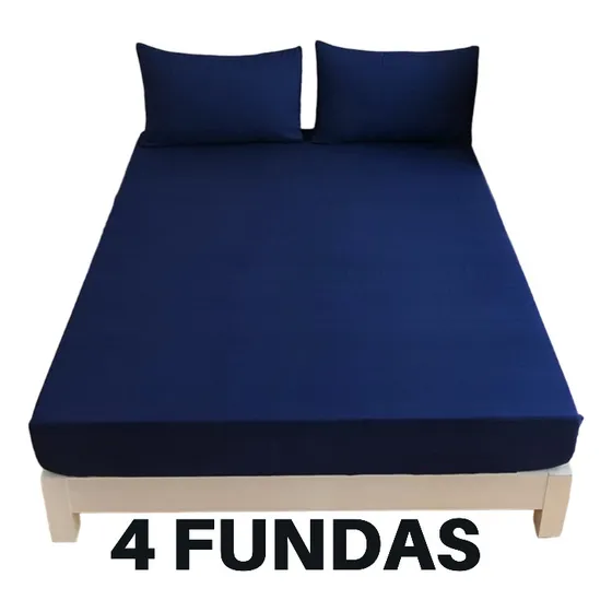 Juego De Sabanas Matrimonial Esquinero 4 Fundas Standar 5p