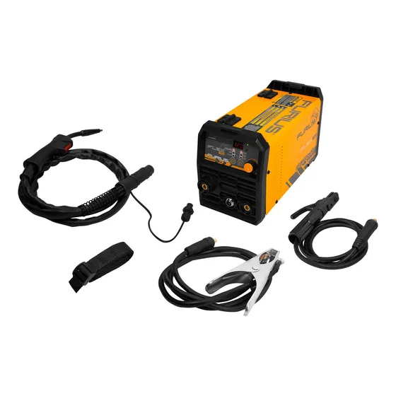 Soldador Multiproceso 120a 110v Furius Fw121 Color Amarillo Frecuencia 60 Hz