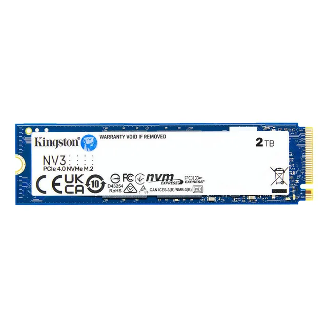 Unidad Ssd Interno Kingston Nv3 2tb M.2 Nvme 4.0 6000mb/s