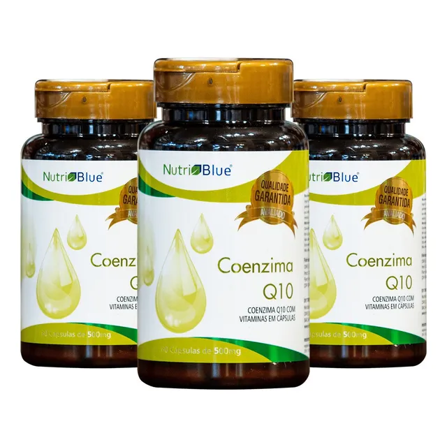 Coenzima Q10 100mg Por Porção Ubiquinona 100% 180 Caps 3un