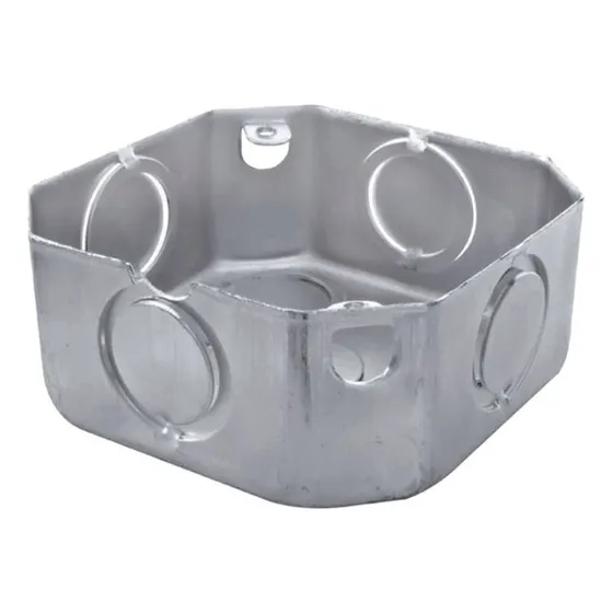 Caja Eléctrica Octagonal Calibre 26 Galvanizada