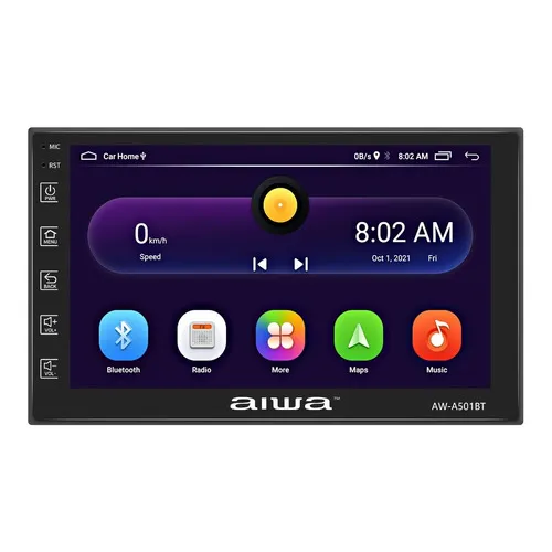 Radio Auto 2 Din Android 10.0 Gps Touch De 7'' Aiwa Aw-501bt