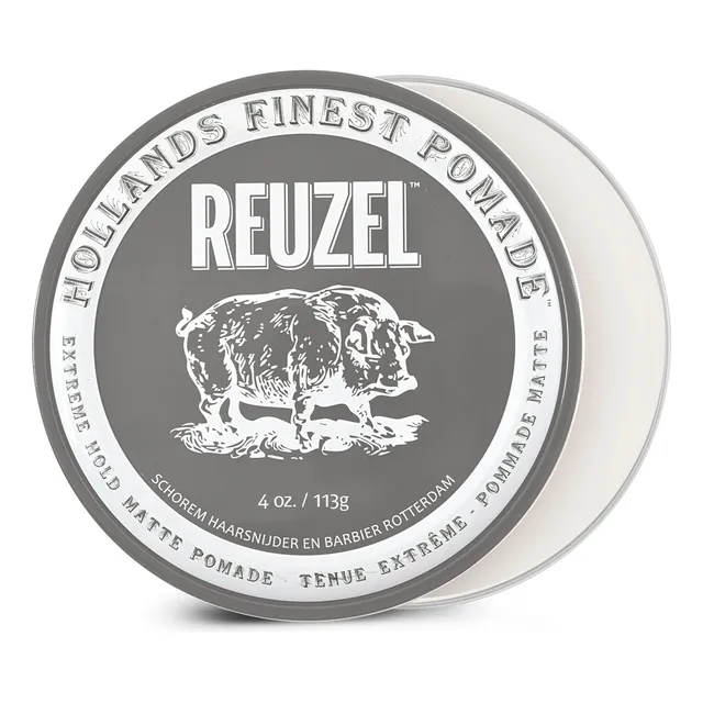 Reuzel Extreme Hold Cera Pomada Cabello Hombre Matte Fijación Extrema y Sin Brillo 113g