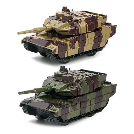 Kit 4 Mini Tanque De Guerra Exercito Brinquedo De Corda