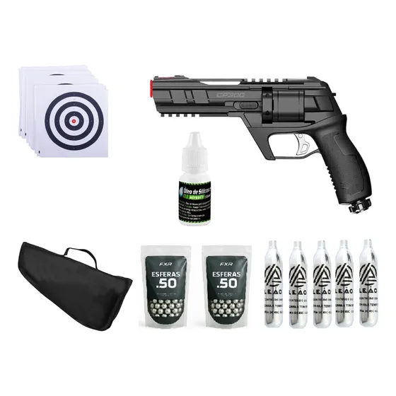 Revólver Defesa Artemis Co2 Cp300 Fxr .50 Semiautomático