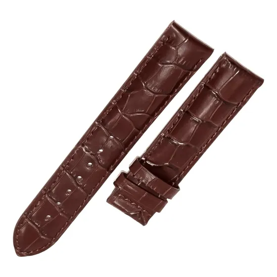 Pulseira Tissot Em Couro Na Cor Marrom 19mm - Alta Qualidade