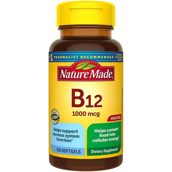 Vitamina B12 Nature-made 1000 Mcg 150 Capsulas Blandas Sabor Neutro