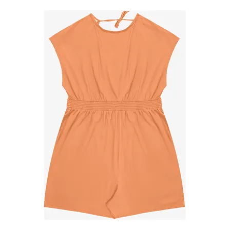 Macaquinho Feminino Malha Visco Infinita Cor Laranja