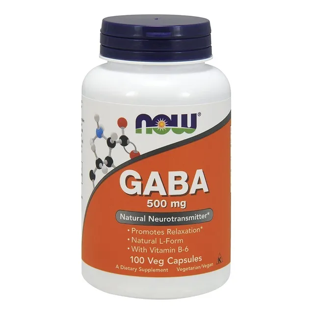 Gaba 500mg 100caps, Now,